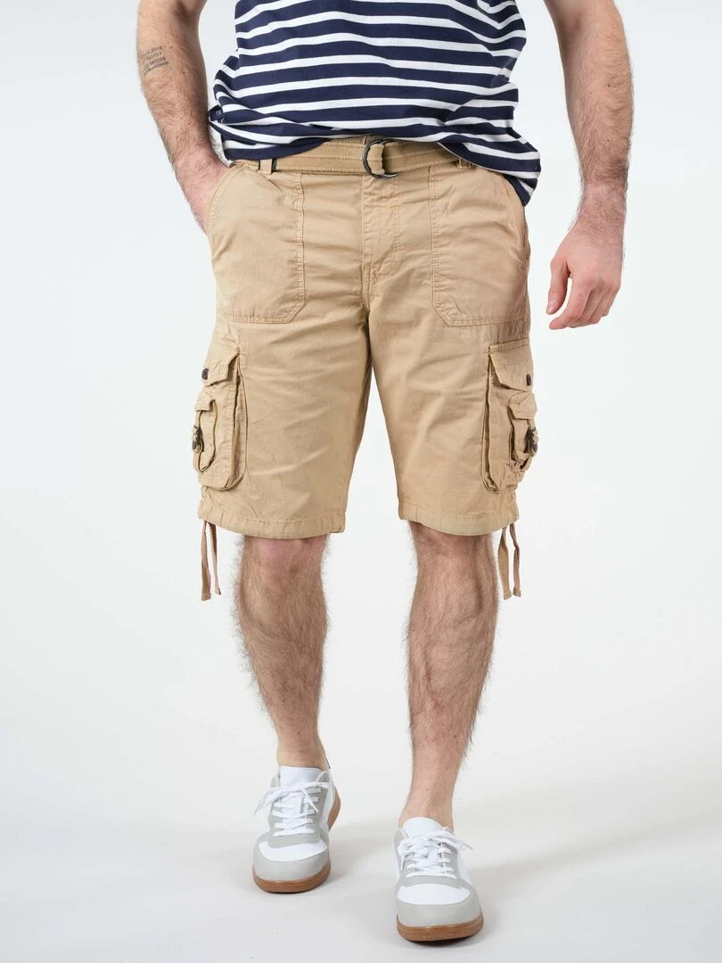 Bermuda casual pour homme 'Deeluxe' Beige