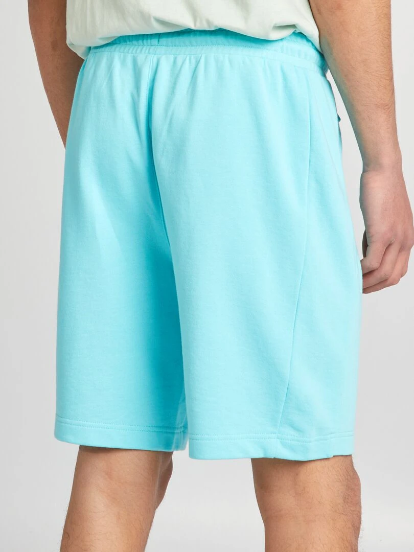 Short en molleton avec poches zippées   bleu turquoise
