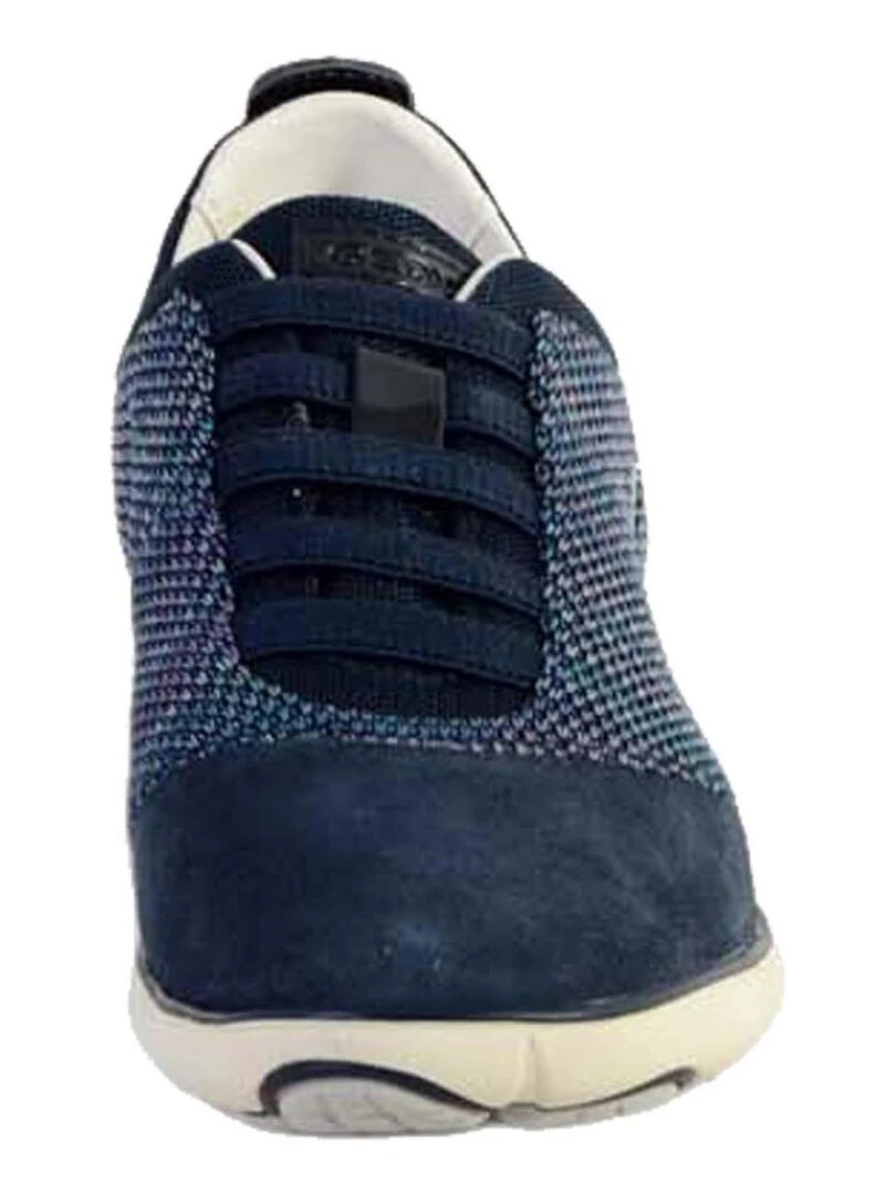 Basket Geox D Nebula. C   KNITT.TEXT. + SUEDE   Bleu