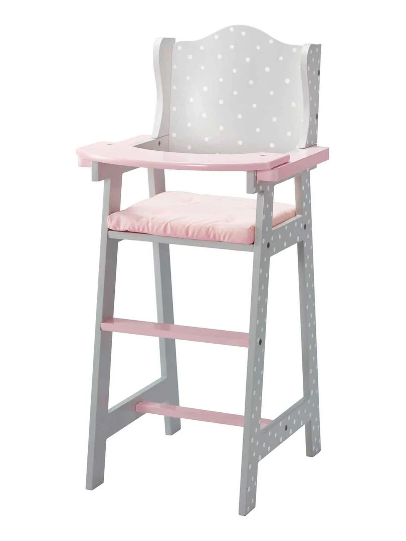 Chaise haute poupon poupée Polka Dots Princess mobilier en bois jeux TD 0098AG   N/A