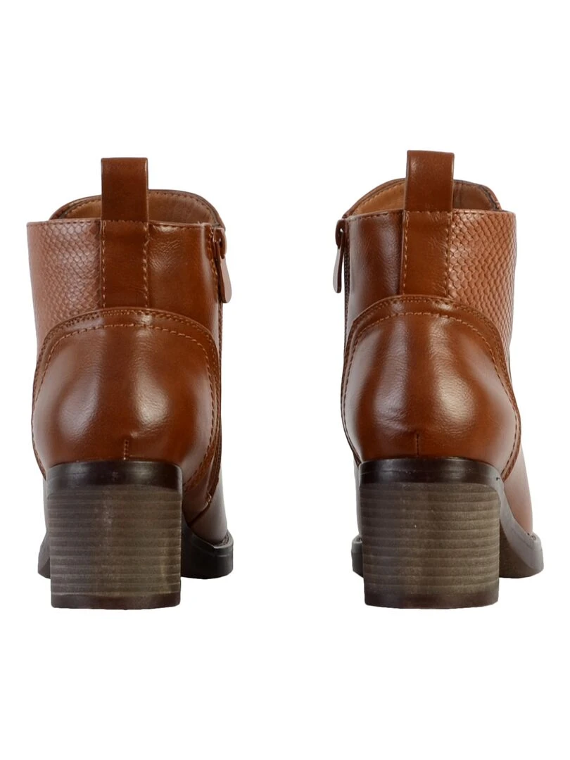 Bottines à Talon The Divine Factory   Marron
