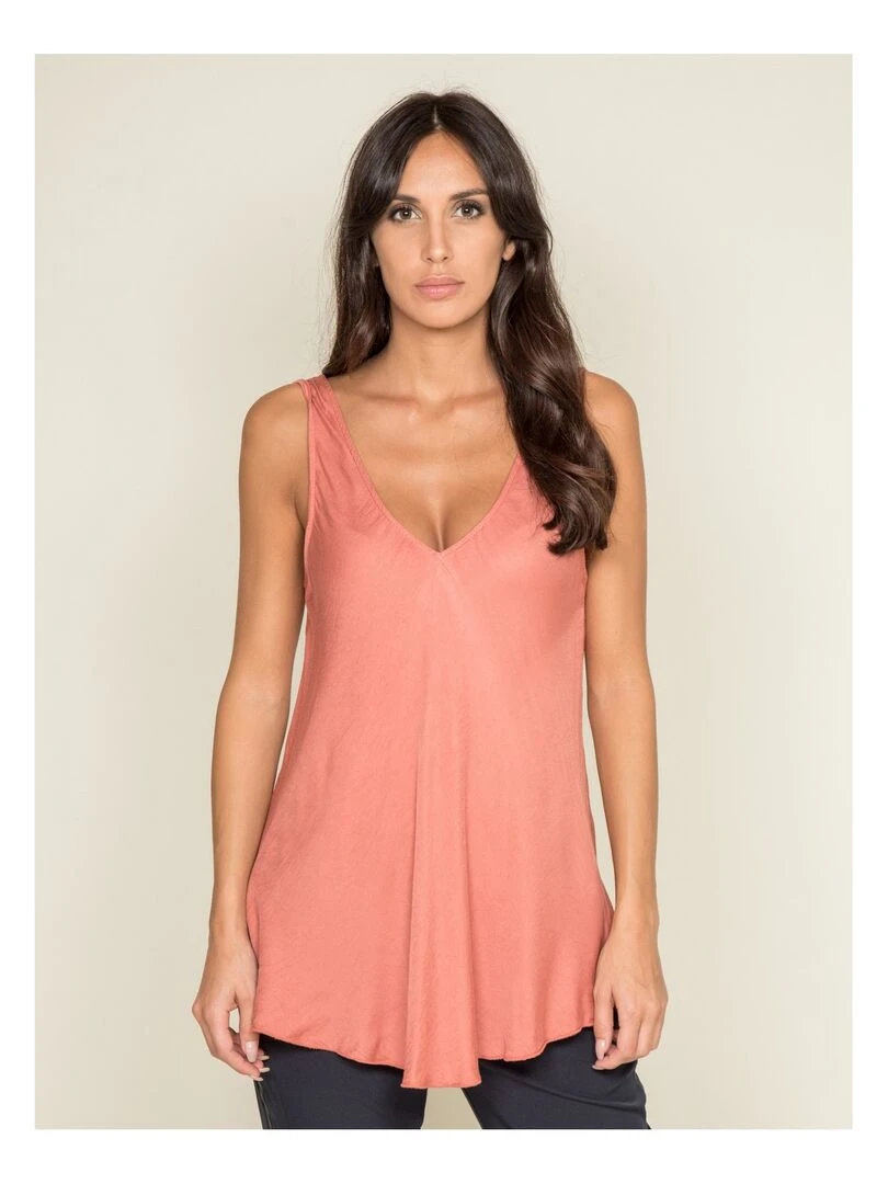 Top fluide FRESH Rouge brique