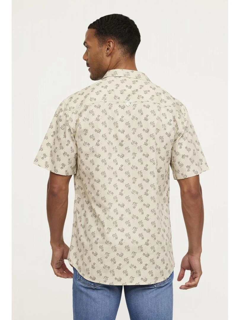 Lee Cooper   Chemise manches courtes coton regular DUPSO   Beige