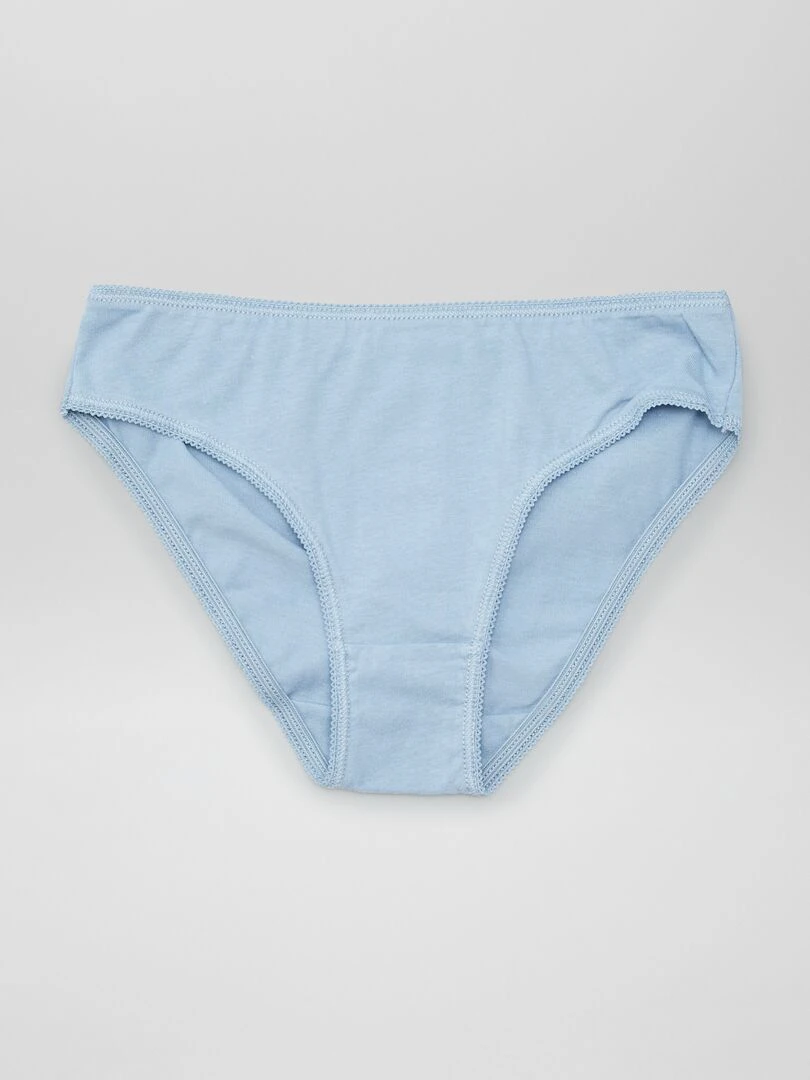 Lot de 7 culottes unies   Bleu