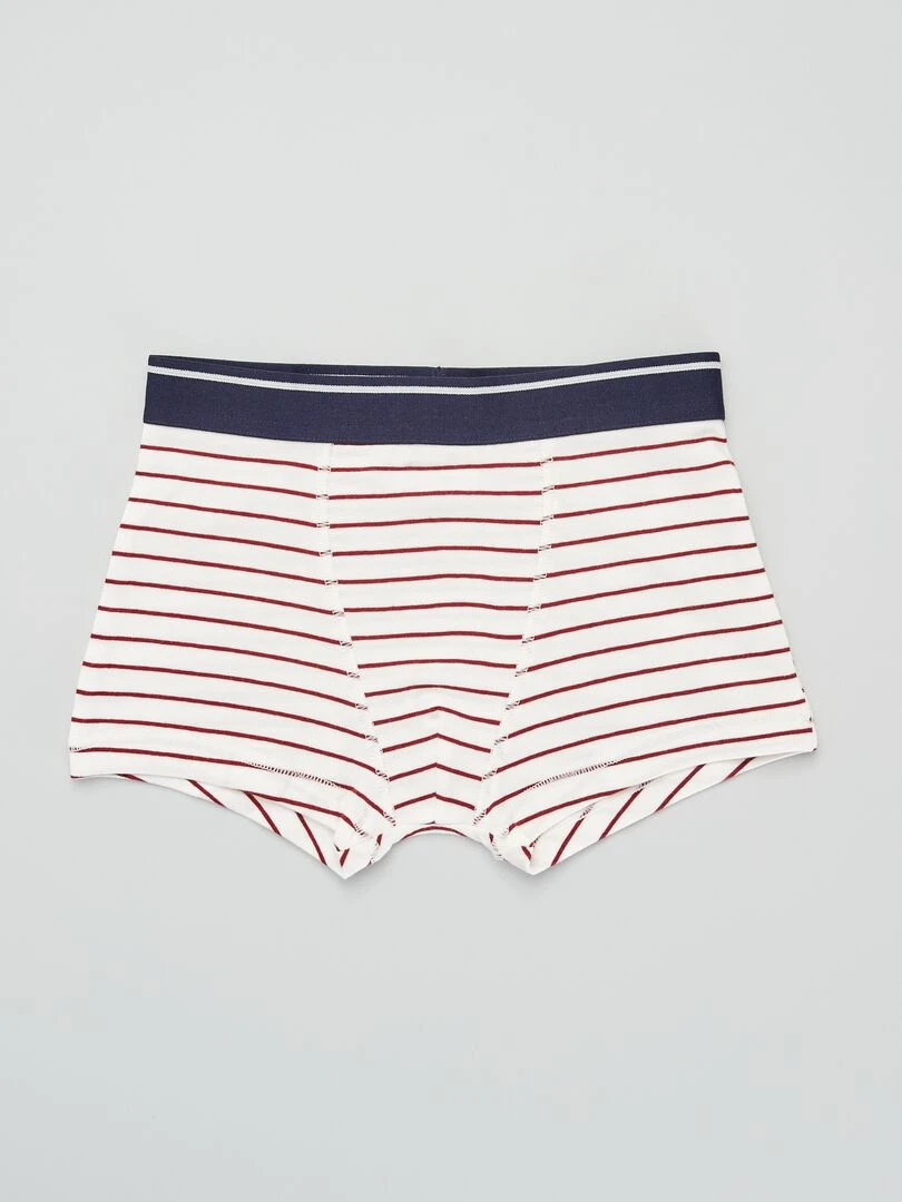 Lot de 3 boxers   Gris/blanc/rouge