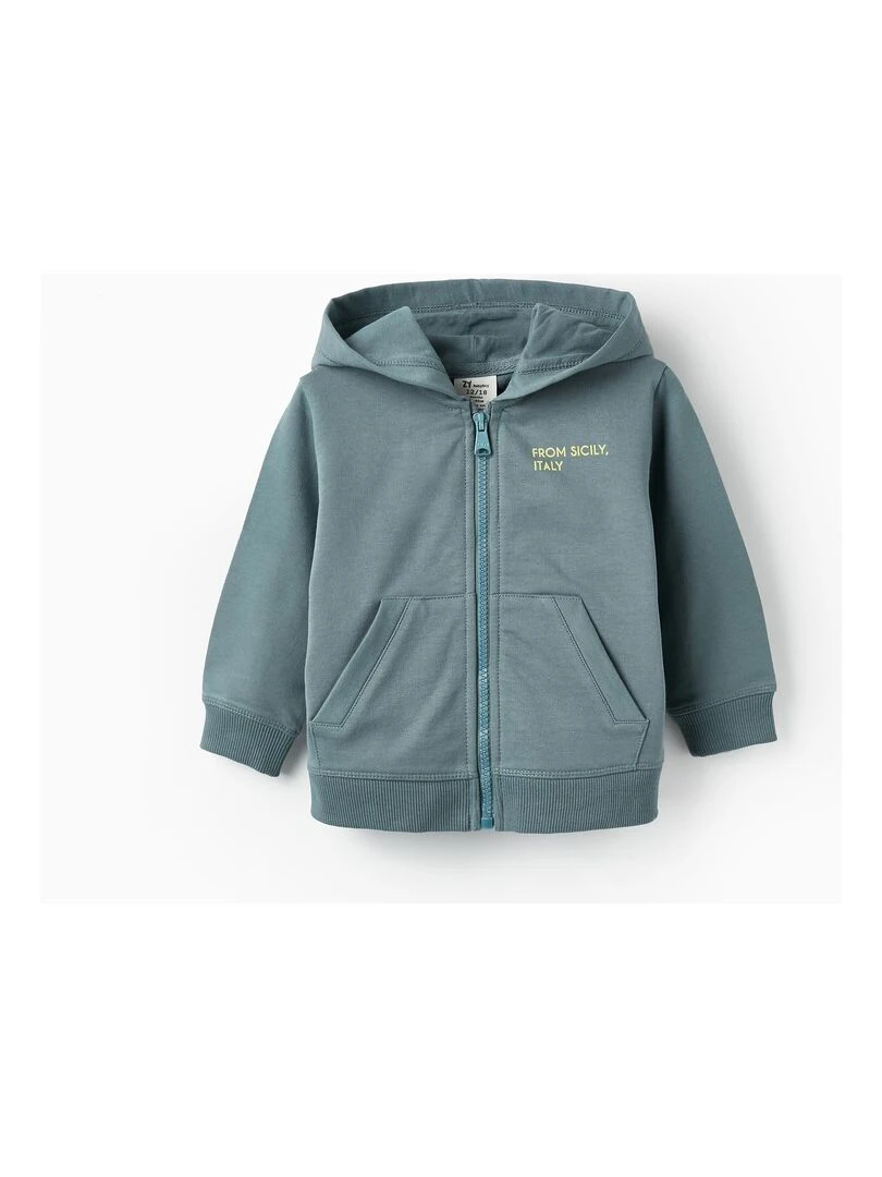 Manteau en coton avec capuche pour bébé garçon 'Sicily SICILIAN DAYS Bleu clair