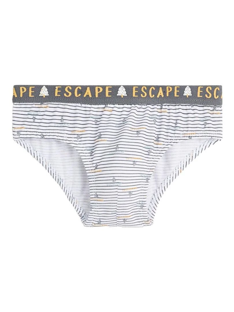 Lot de 3 slips garçon Tiboum   Jaune