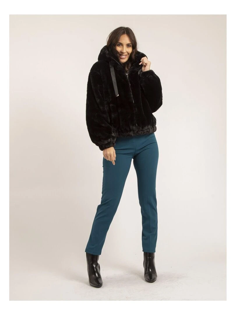 Veste courte capuche UBANIE   Noir