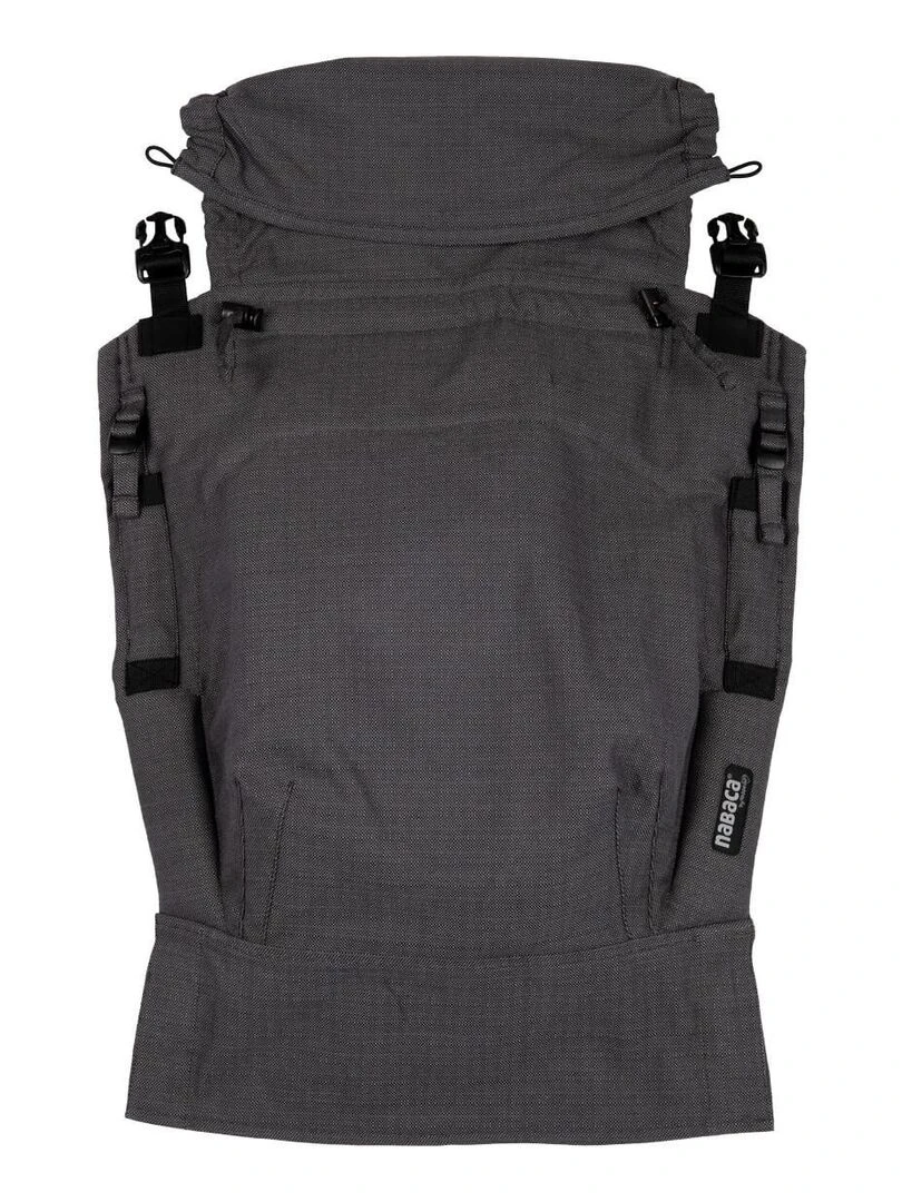Hoppediz Accessoires de portage Nabaca Panneau supplémentaire taille L Gris foncé