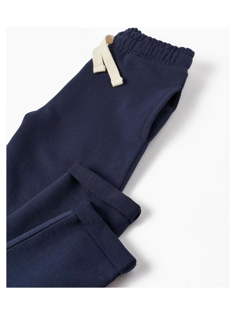 Pantalon de sport en coton pour fille  GREAT GOALS GREAT WORLD   Bleu foncé