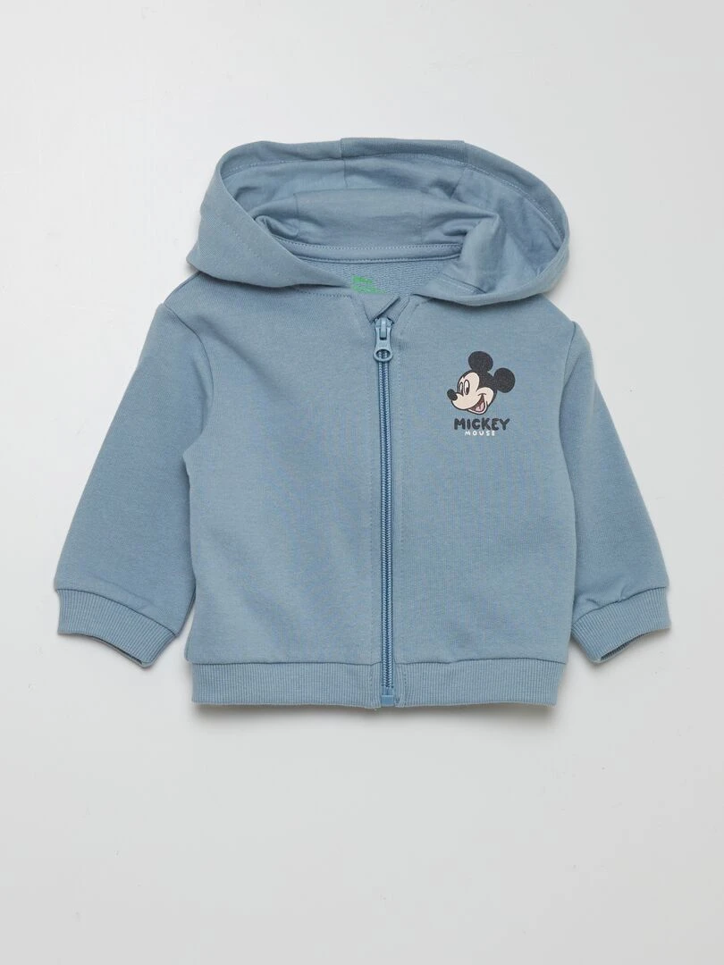 Sweat zippé à capuche 'Mickey' de 'Disney' Bleu