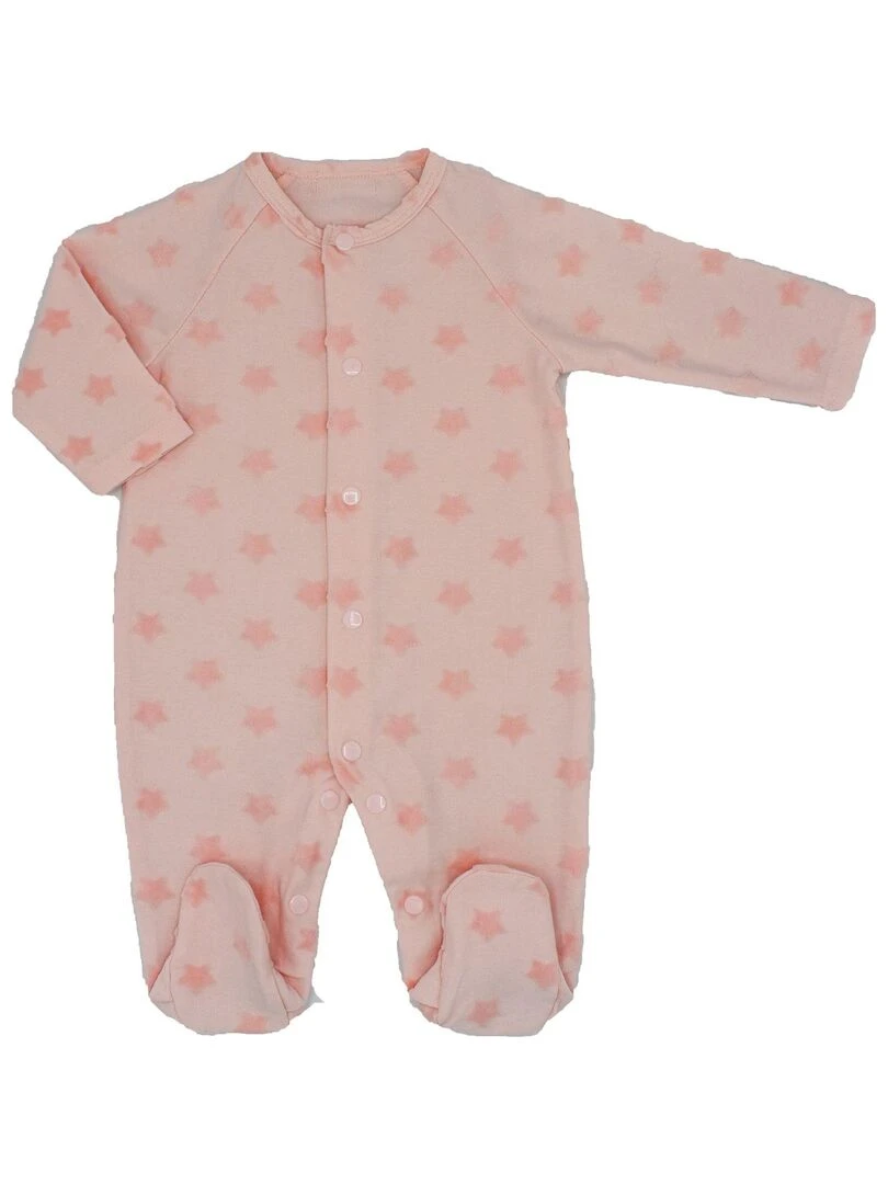 Pyjama Velours Dévoré 'étoilées''doo&bo' Rose