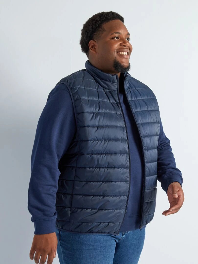 Doudoune en bouteilles recyclées   Bleu