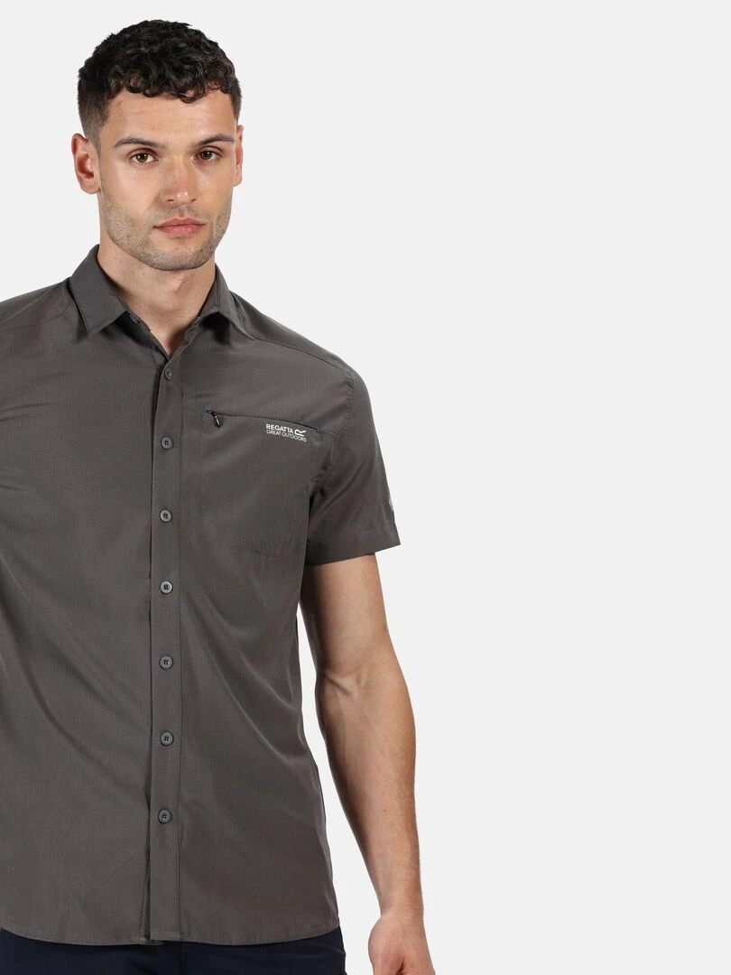 Regatta   Chemise manches courtes KIOGA   Gris foncé