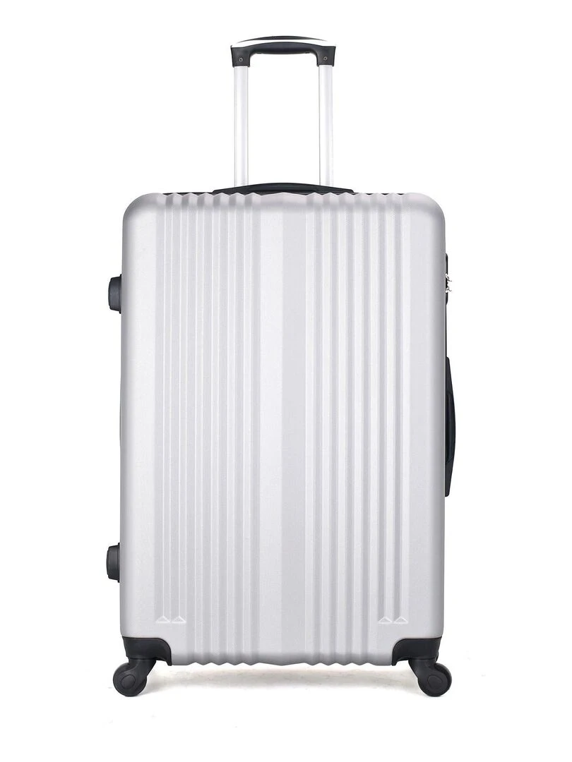 HERO VALISE GRAND FORMAT ABS LIPARI B 75 CM 4 ROUES Gris