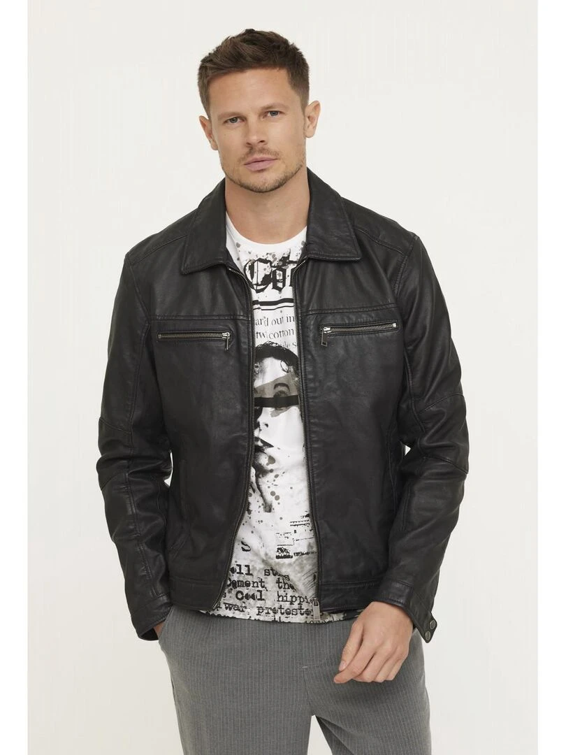 Lee Cooper   T shirt manches courtes coton loose AZIRO   Blanc