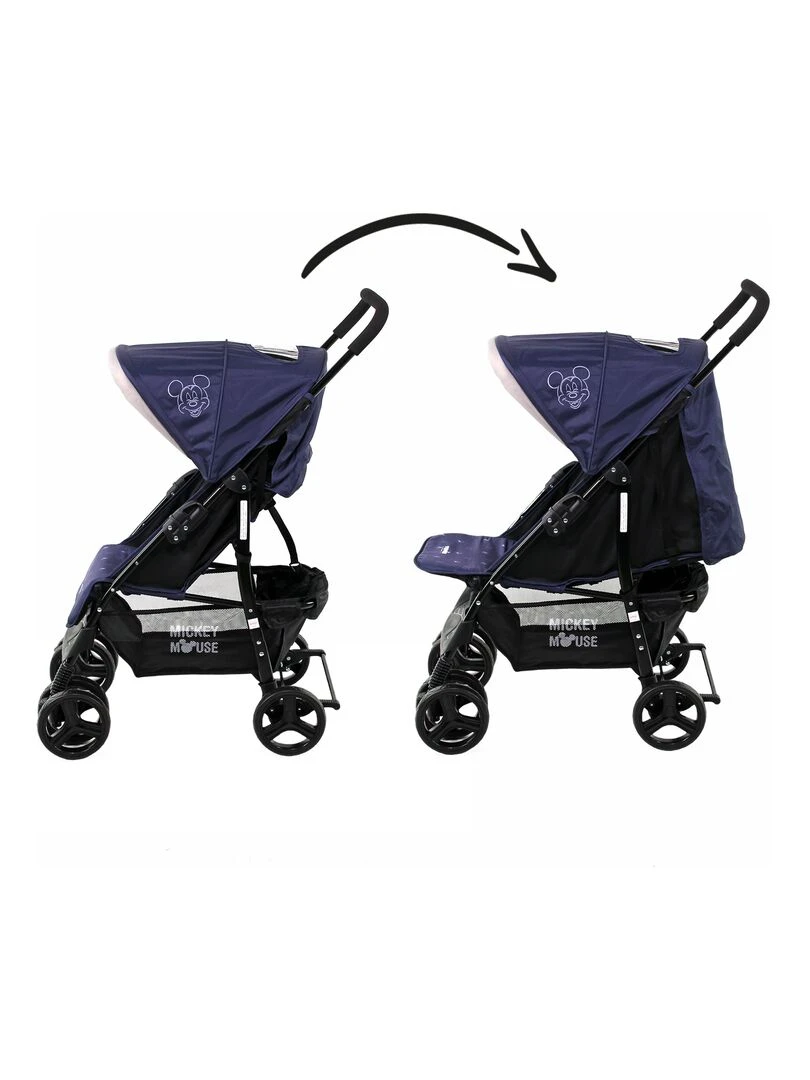 Poussette Combinée 2 En 1 Texas + Siège Beone (grp 0+)   Mickey   Bleu