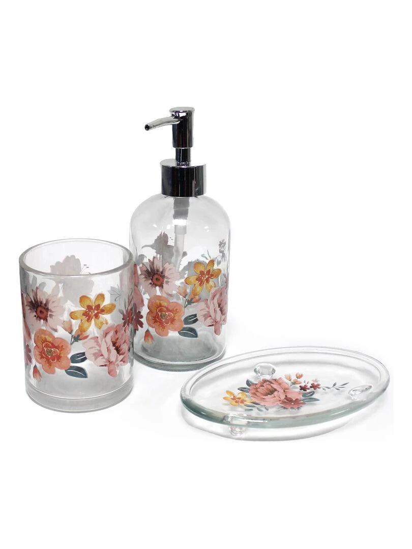 Porte savon en verre 15 x 9 x 2 cm Jayana   Blanc