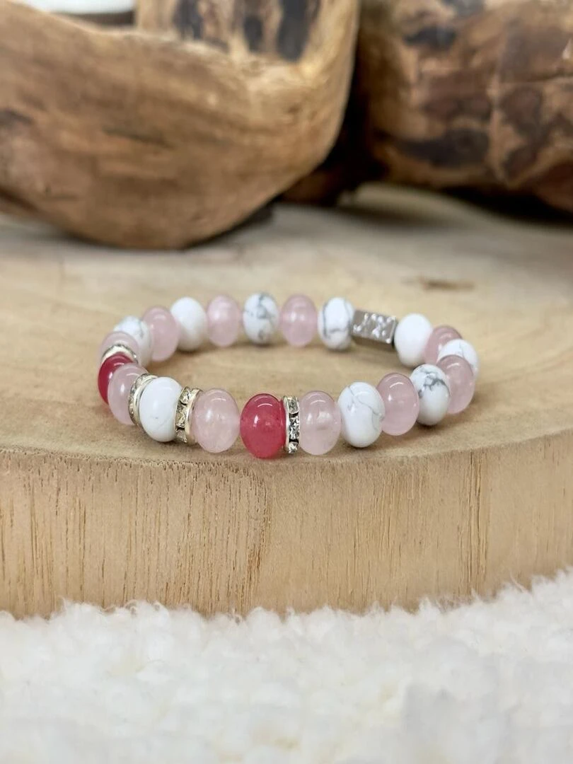 Bracelet amour et passion Blanc