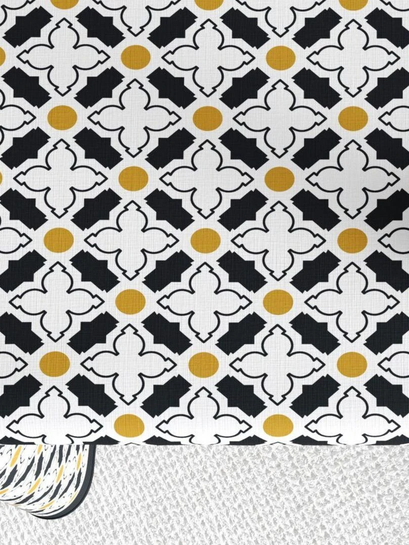 Nappe rectangulaire anti tache en Coton   Porta   Jaune