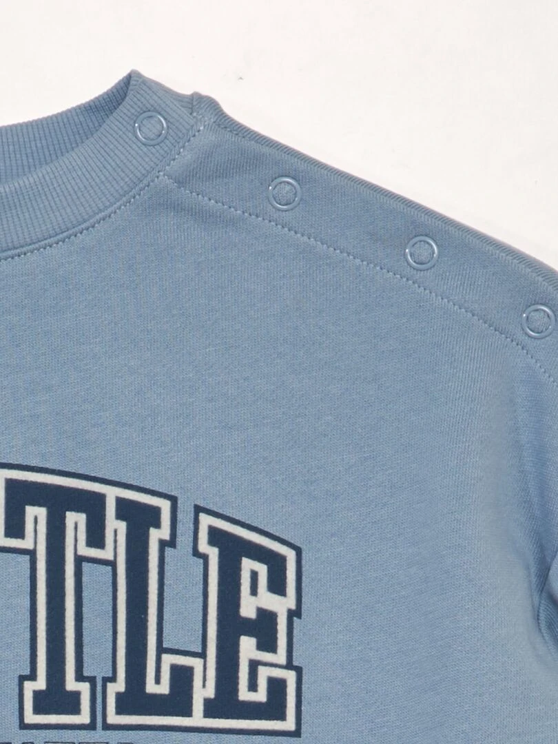 Sweat en french terry   So Easy   Bleu