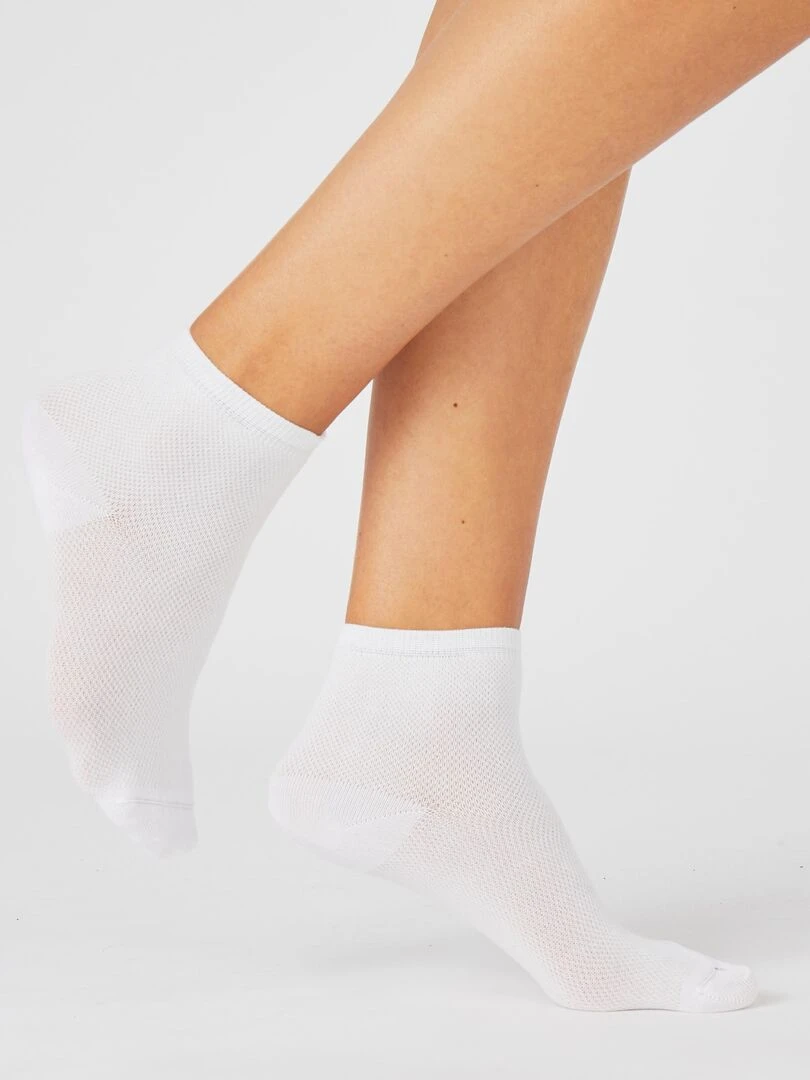 Lot de 2 paires de socquettes Climatyl Damart Blanc