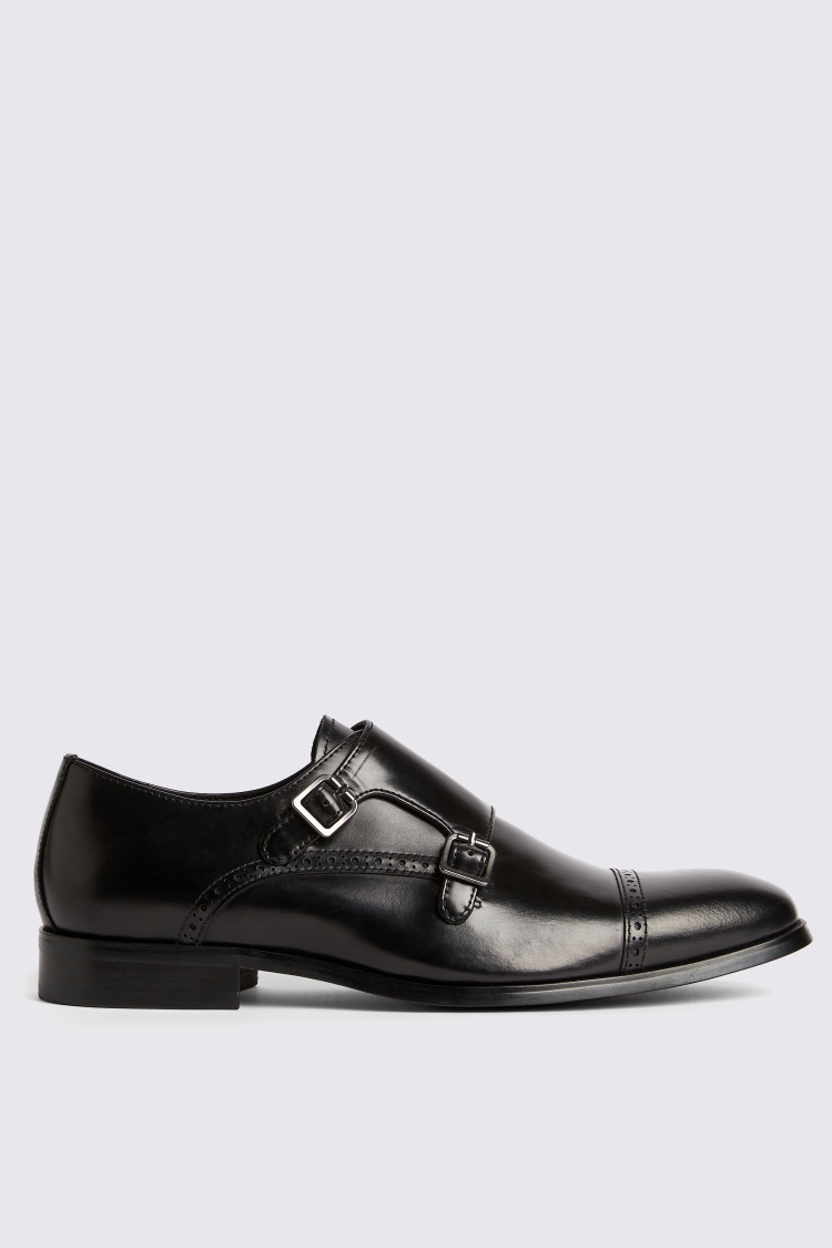 John White Alderney Black Double Monk   Buy Online at Moss