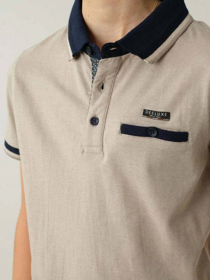 Polo en coton pour garçon 'Deeluxe'   Vert foncé