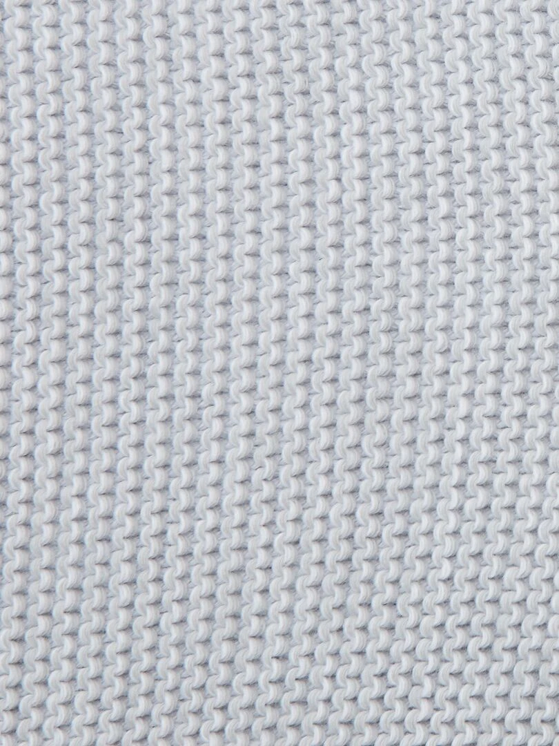 Couverture en maille lourde 'Manufacture de Layette'   Gris