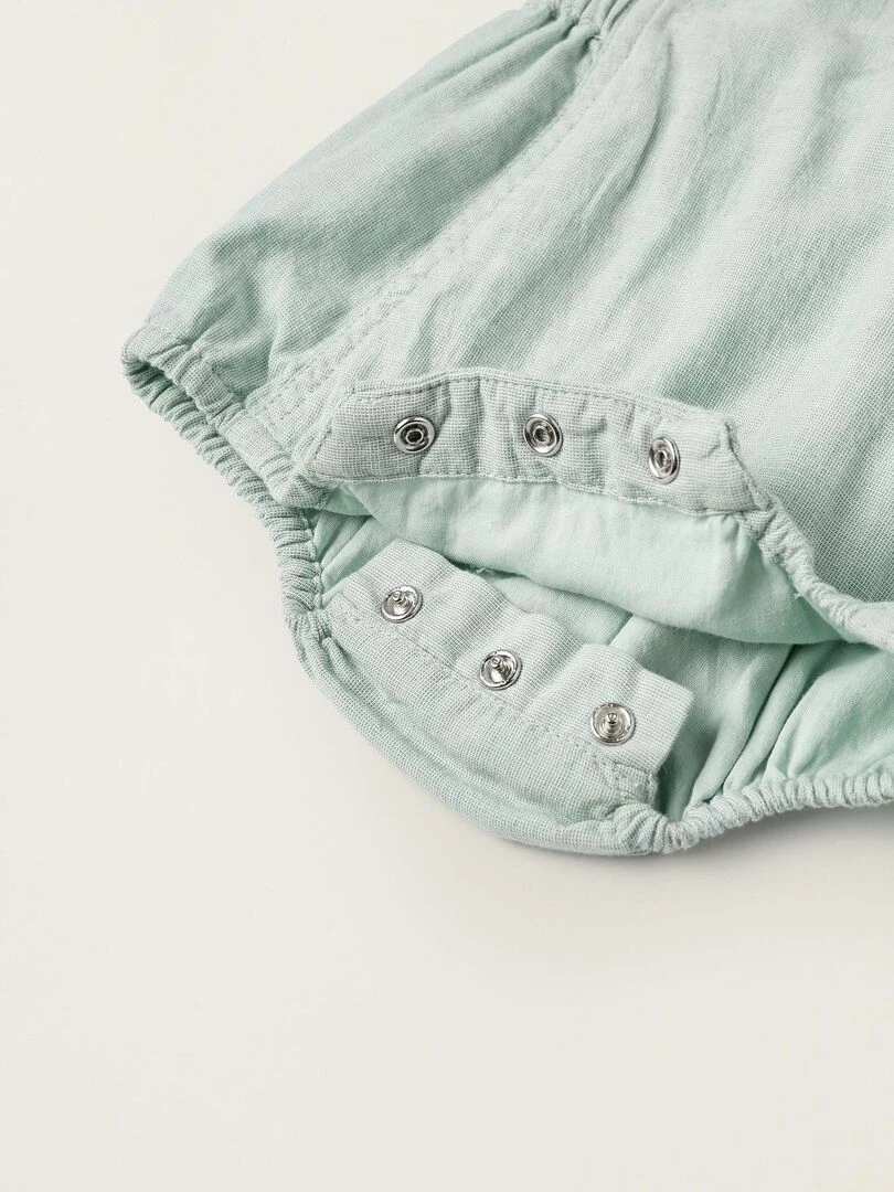 Body + Combinaison pour Nouveau Né 'Hirondelles'  ATLANTIC COMPANY   Vert clair