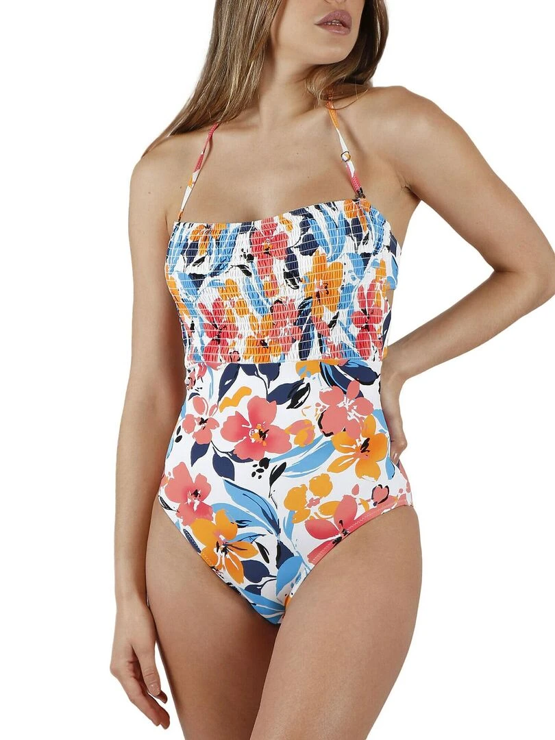 Maillot de bain 1 pièce bustier Summer Memoirs Multicolore