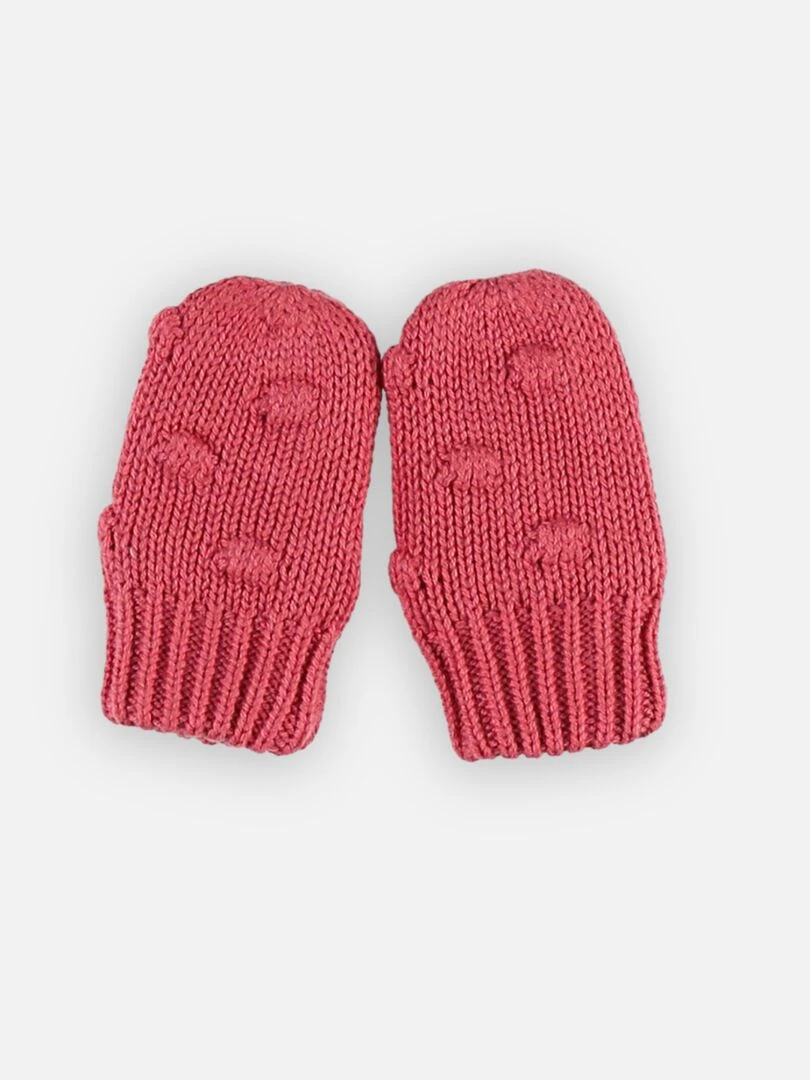 Moufles en tricot  foncé   Noukie's   Rose