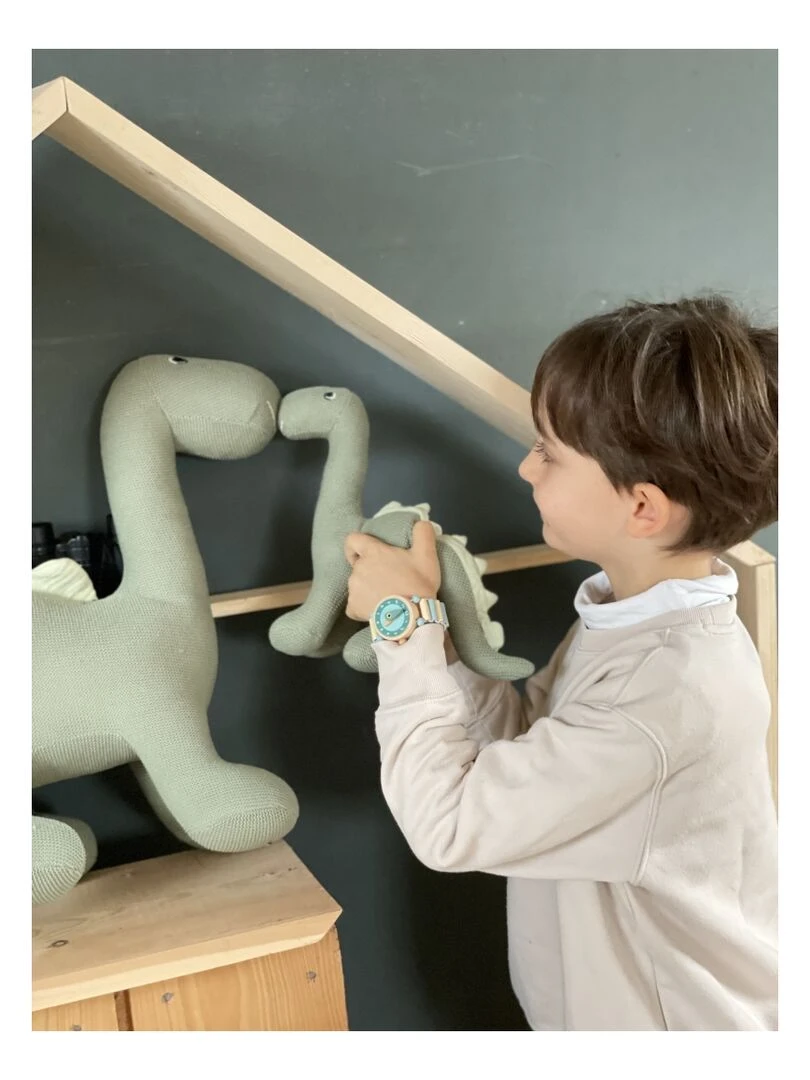 Peluche Victor petit dinosaure   Multicolore