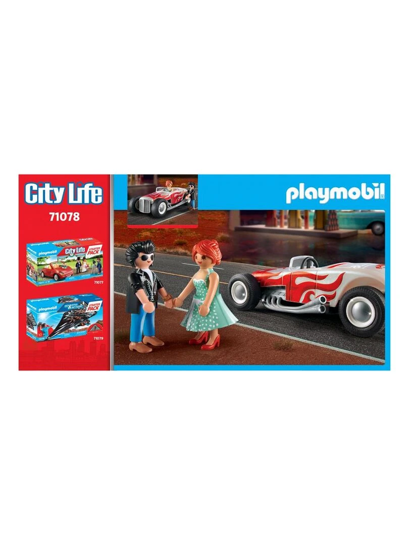 71078 Voiture Vintage Couple   N/A