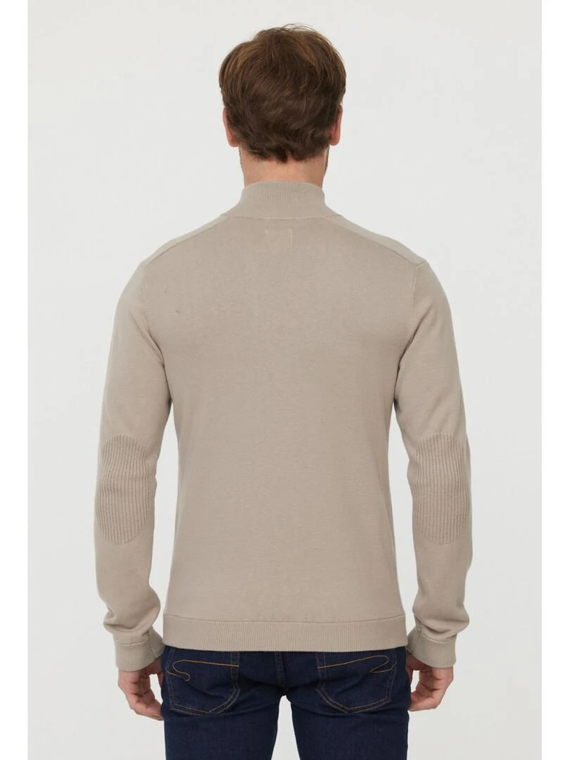 Lee Cooper   Pull manches longues coton regular CEKO   Taupe