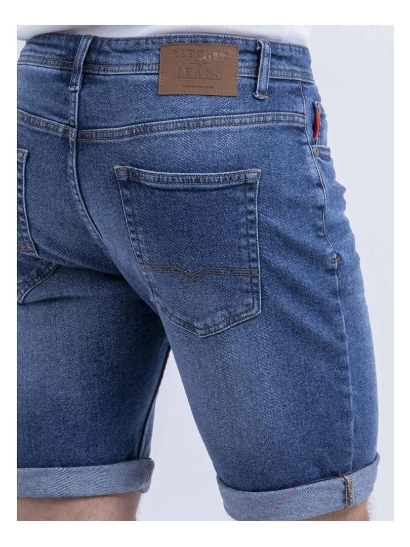 Bermuda en jean BELONI   Bleu foncé