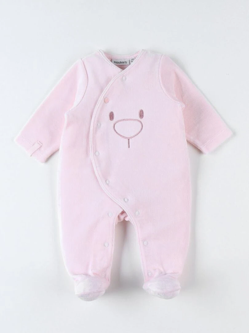 Pyjama dors bien en velours clair   Noukie's   Rose