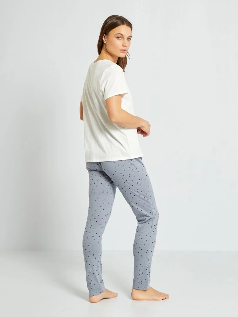 Tee shirt en maille jersey Blanc