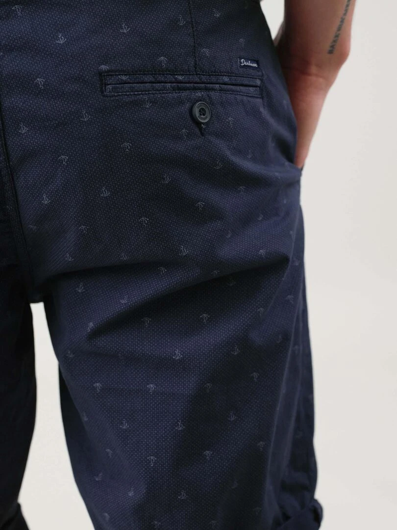 Bermuda en coton pour homme 'Deeluxe'   Bleu marine