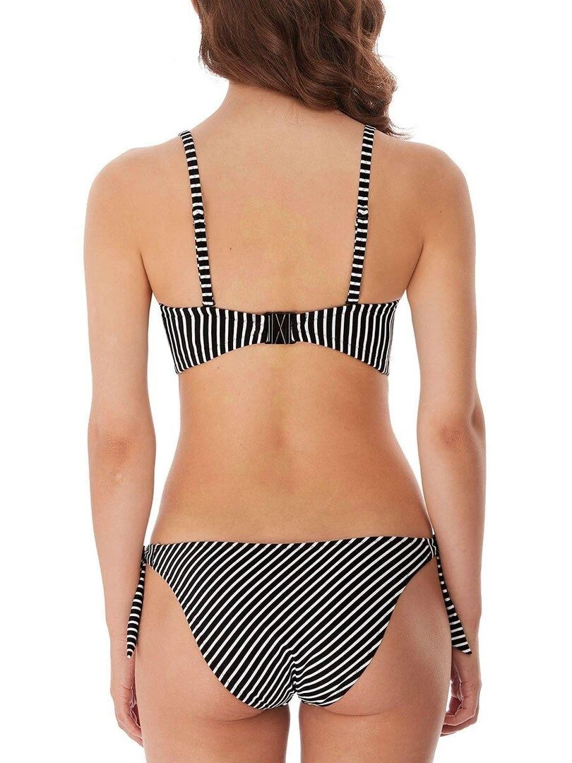 Haut de maillot bandeau multi positions Beach hut   Noir