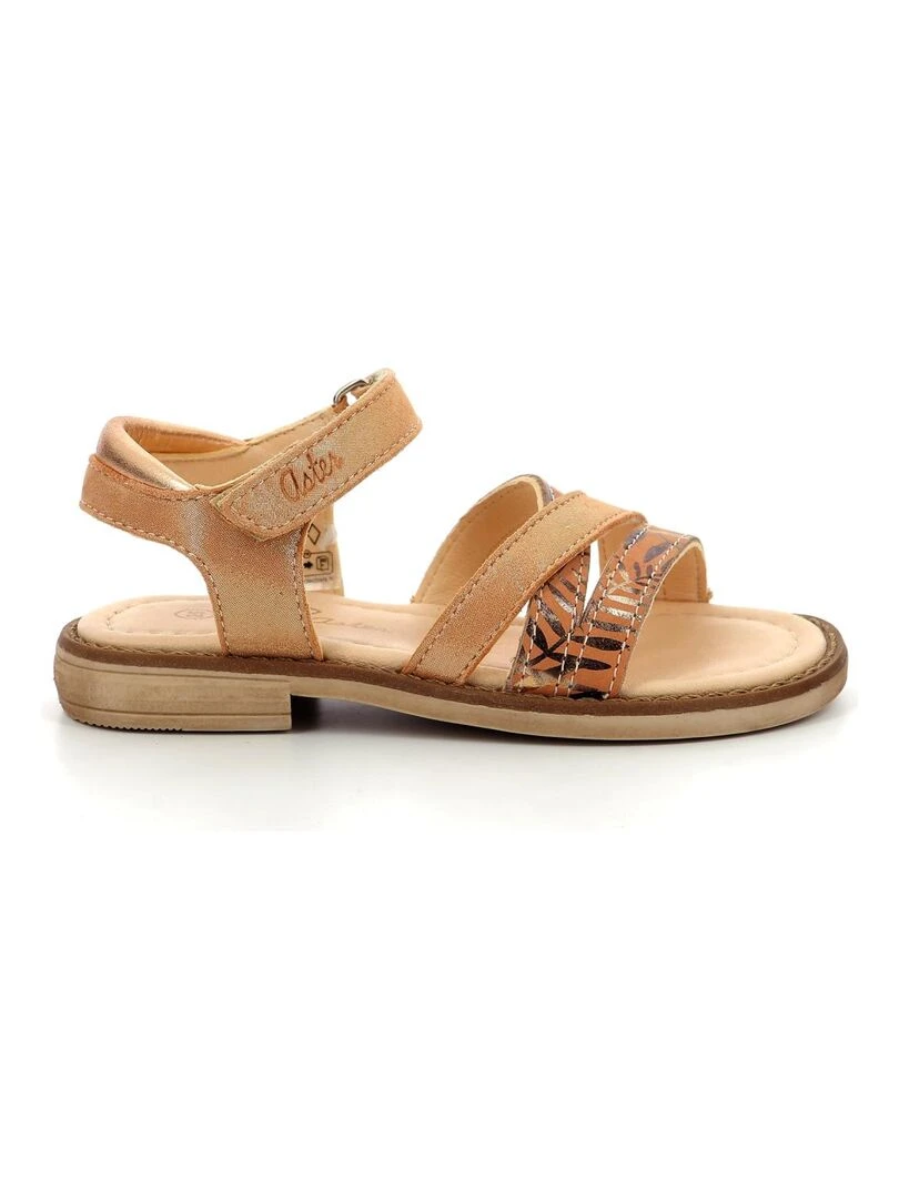 Sandales Cuir Tessia Orange