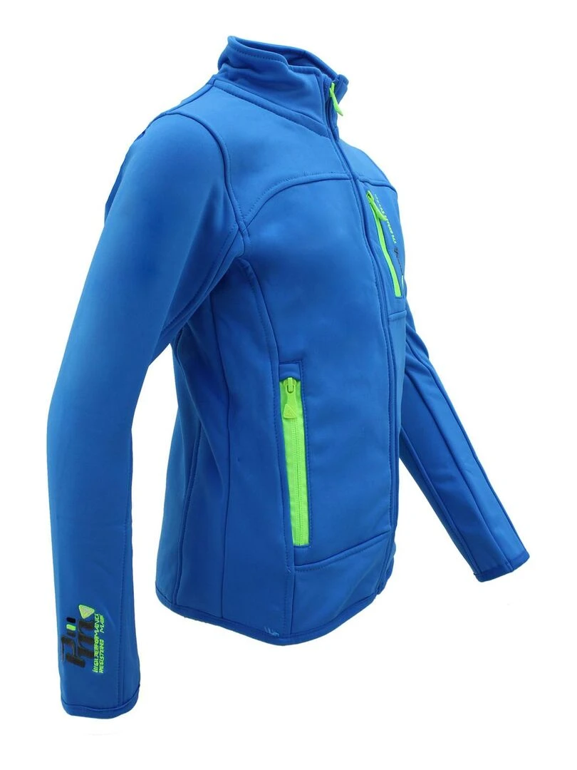 Blouson polarshell garçon ECANTON   PEAK MOUNTAIN   Bleu