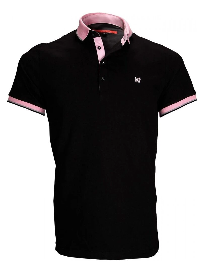 Polo piqué PIERCE Noir