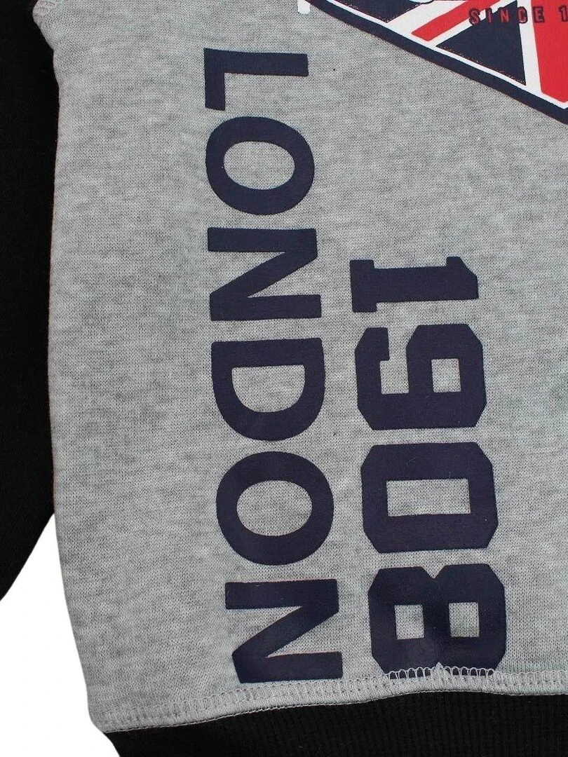 Lee Cooper   Sweat garçon imprimé logo   Gris