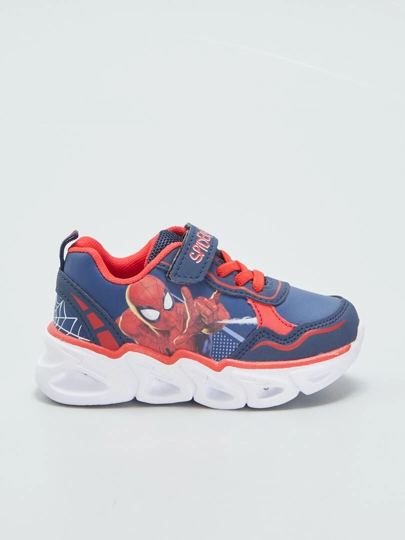 Baskets 'Spider Man' lumineuses bleu