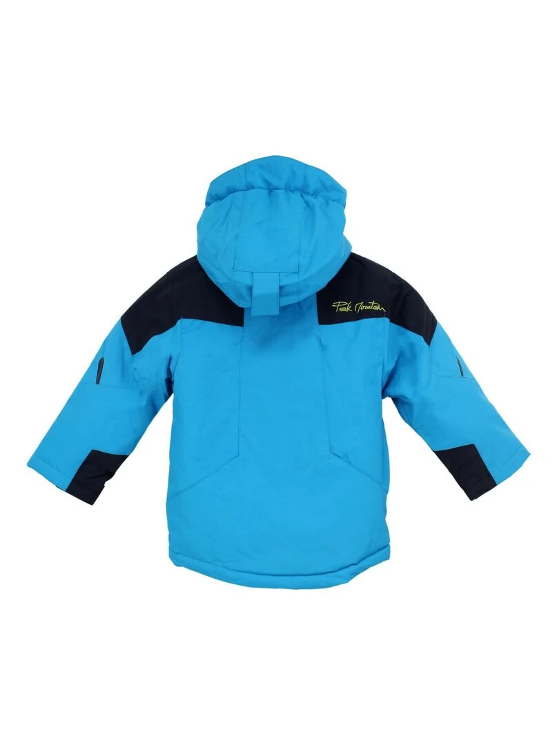Blouson de ski garçon ECETAL PEAK MOUNTAIN Bleu turquoise