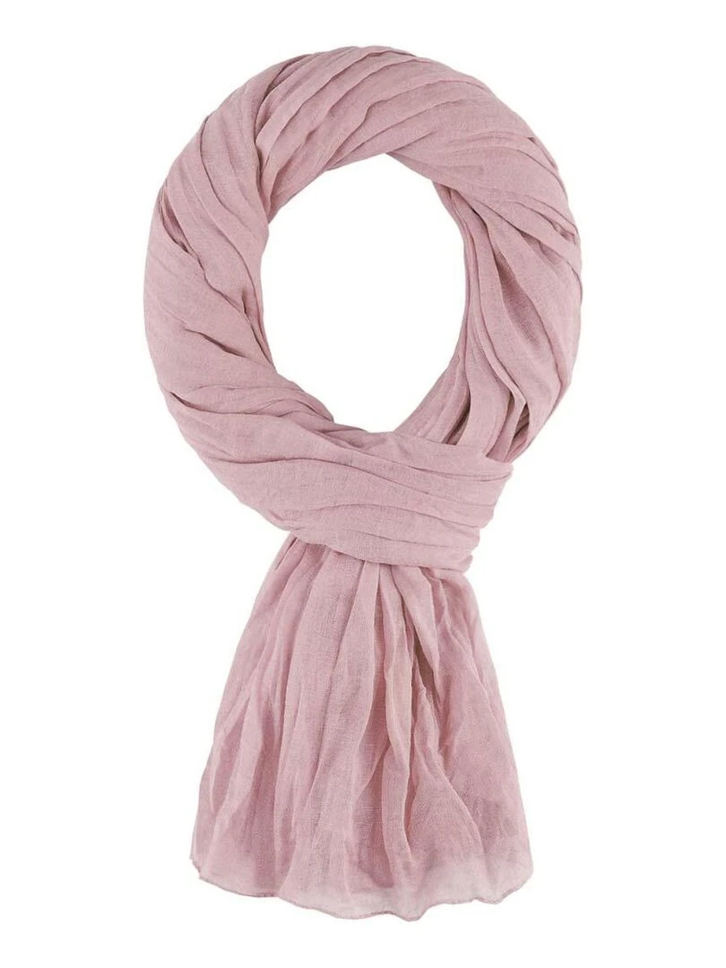 Chèche coton Uni Vieux rose