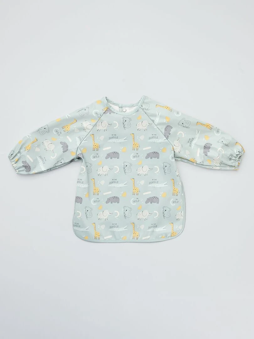 Bavoir imperméable imprimé Bleu