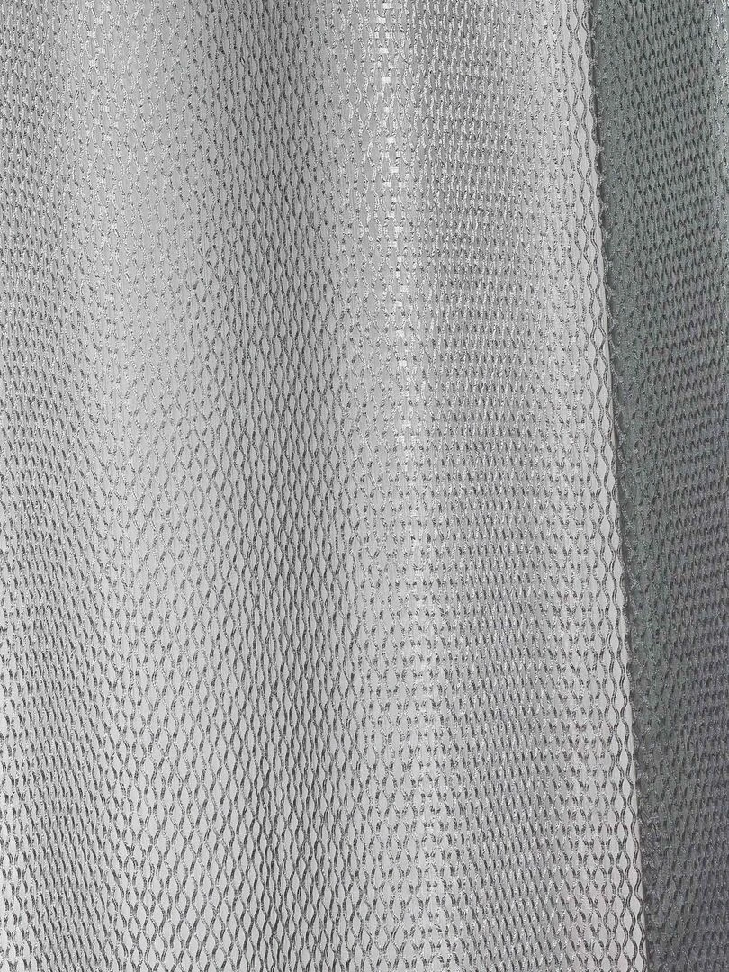 Voilage en organza fantaisie Effet "résille" Gris clair