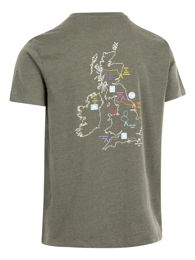 Trespass   T shirt QUARRY   Noir Kaki